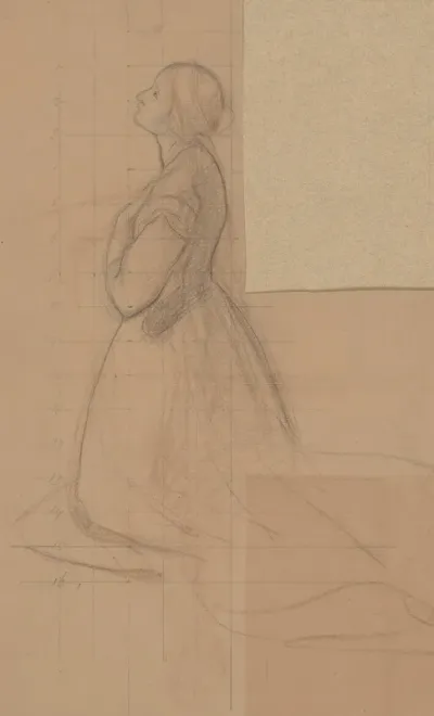 Sketch Of The Queen Figure For The Painting Queen Jadwigas Oath 2