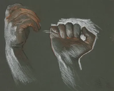 Sketch Of Two Hands