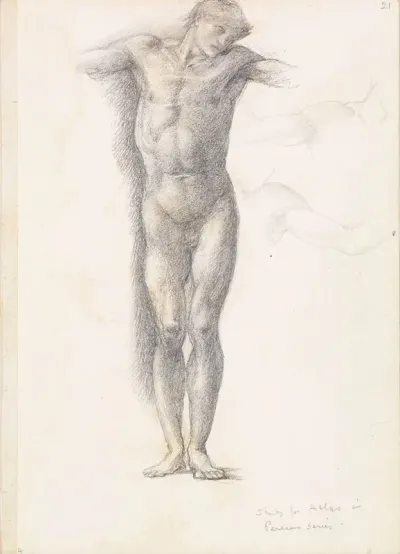 Sketchbook Study For Atlas In Atlas Turned To Stone