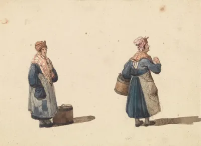 Sketches From Life In Paris Two Women