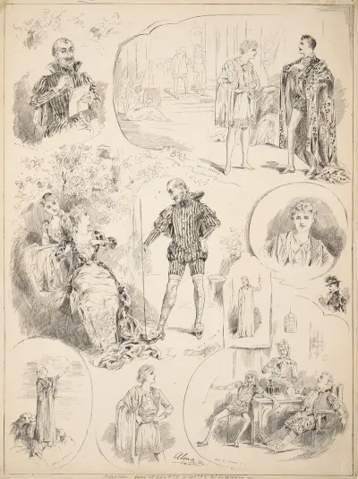 Sketches From Twelfth Night At The Lyceum