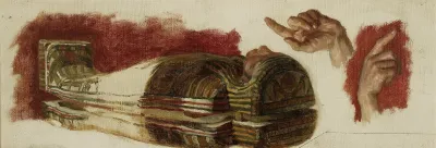 Sketches Of A Mummy And Hands Studies For Allegory Of Science