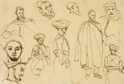 Sketches Of Algerian Men