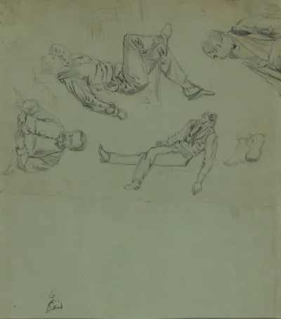 Sketches Of Figures In Repose