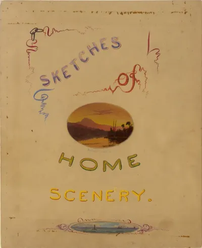 Sketches Of Home Scenery Kaatskill Lake And Sea Scene