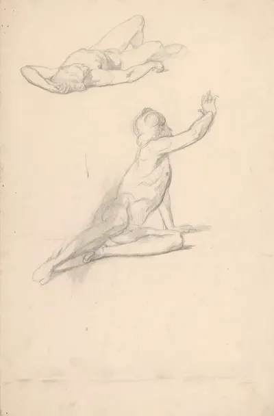 Sketches Of Two Nude Males 2