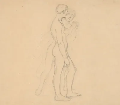 Sketches Of Two Nude Males