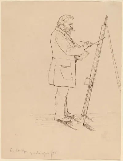Sketching Emanuel Leutze