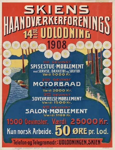 Skiens Haandvaerkerforenings 14de Utlodning 1908