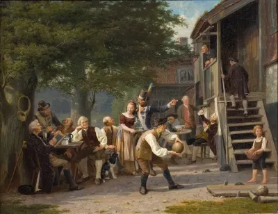 Skittles At Faggens Scene From Fredmans Epistle 55 By Bellman