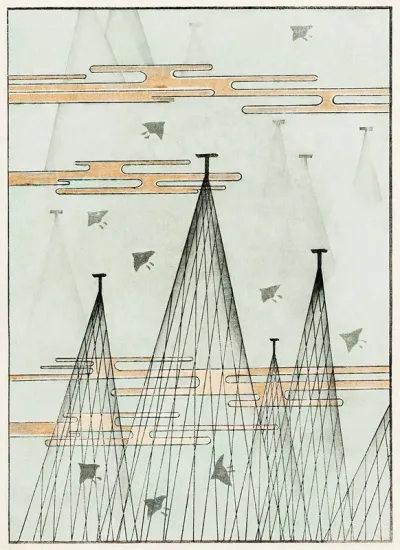 Skyscape With Birds Flying