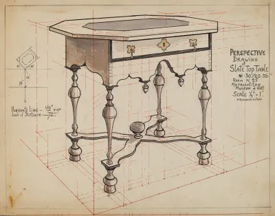 Slate Top Table