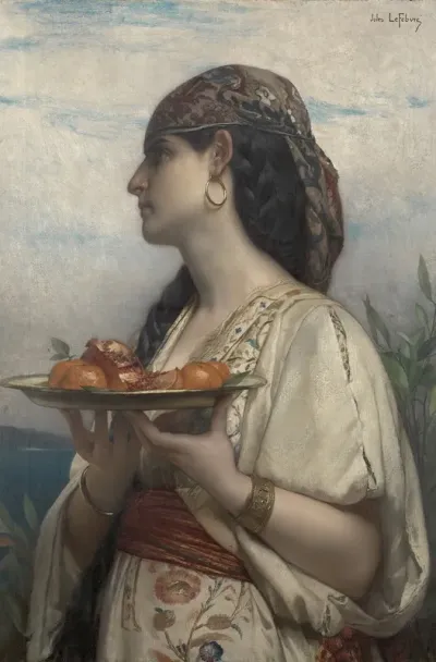 Slave With A Bowl Of Fruit
