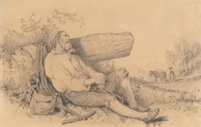Sleeping Field Worker