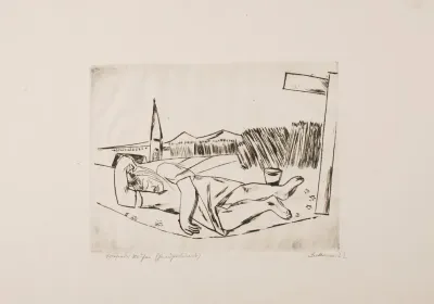 Sleeping Girl In Grain Field
