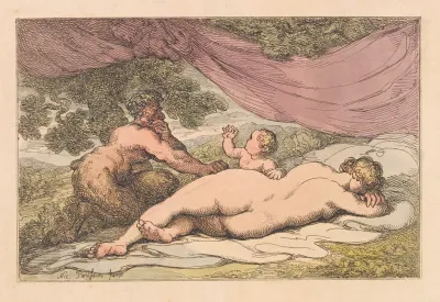 Sleeping Nymph And Satyr
