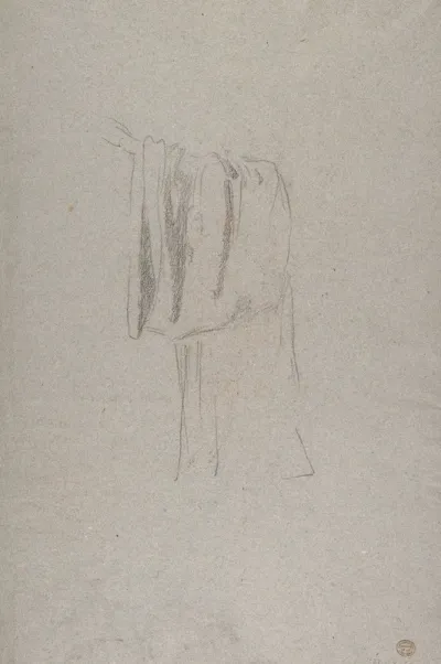 Sleeve Of A Cleric Studies For Wall Paintings In The Chapel Of Saint Remi Sainte Clotilde Paris 1858