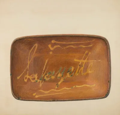 Slipware Platter