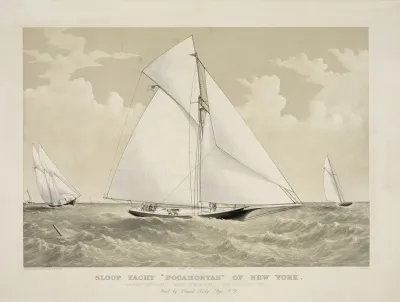 Sloop Yacht Pocahontas Of New York
