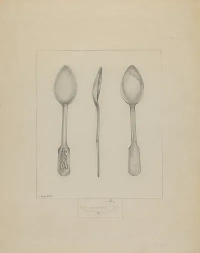 Small Pewter Spoon