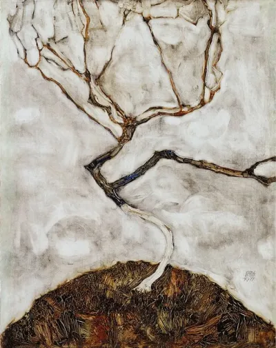 Small Tree In Late Autumn