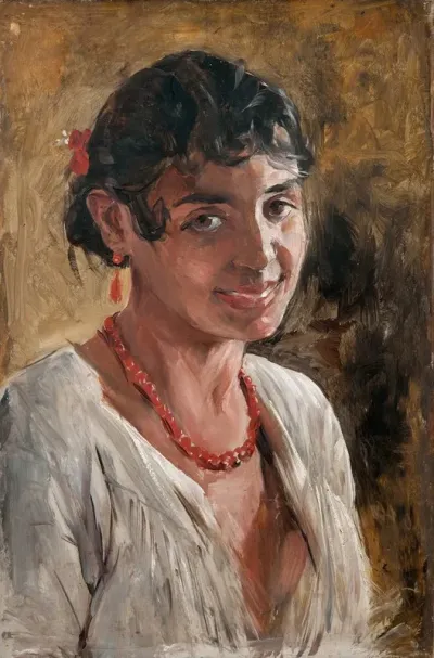 Smiling Spanish Girl Study