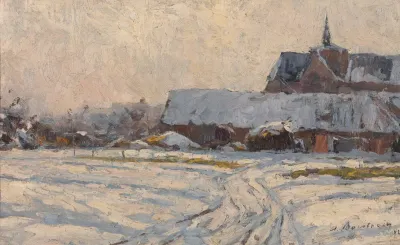 Snow In The Afternoon Snow Covered Village