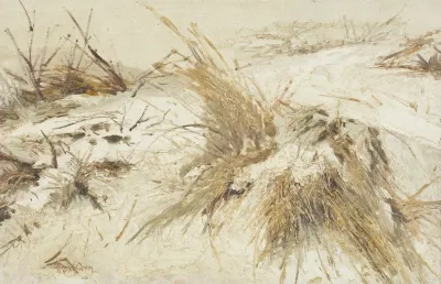 Snow On The Sand Dunes