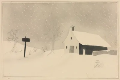 Snow Storm In Vermont
