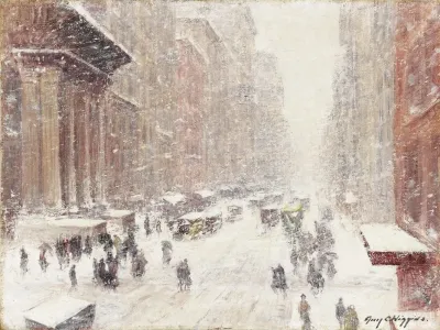 Snow Storm On The Avenue