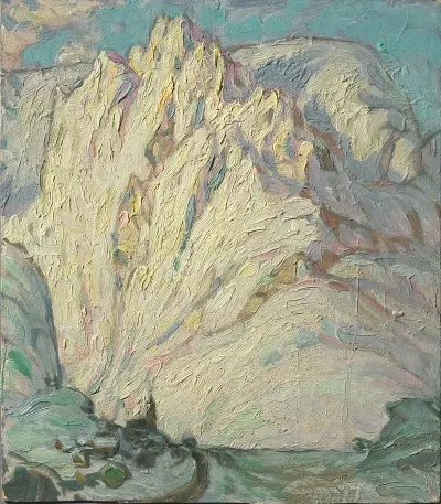 Snowy Mountains Study From Lofoten