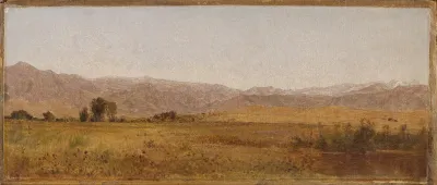 Snowy Range And Foothills From The Valley Of Valmo
