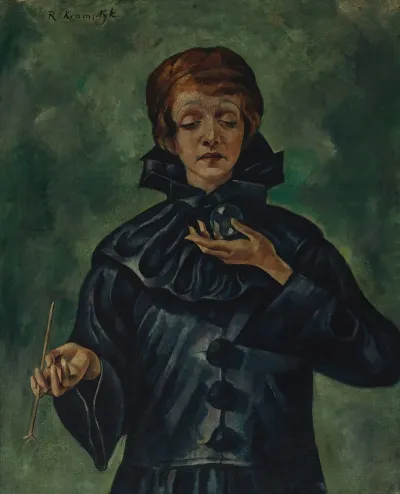 Soap Bubble Portrait Of Maria Stronska As Vanitas