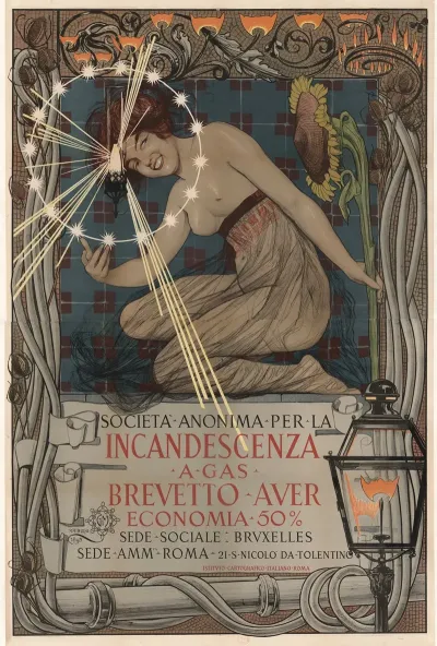 Societa Anonima Per La Incandescenza A Gas Brevetto Auer Economia 50
