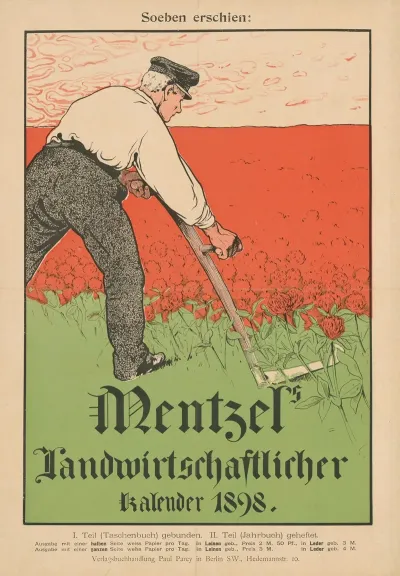 Soeben Erschien Mentzels Landwirtschaftlicher Kalender 1898