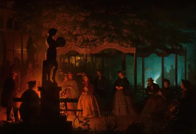 Soiree De Feux De Bengale Au Vaux Hall Parc De Bruxelles