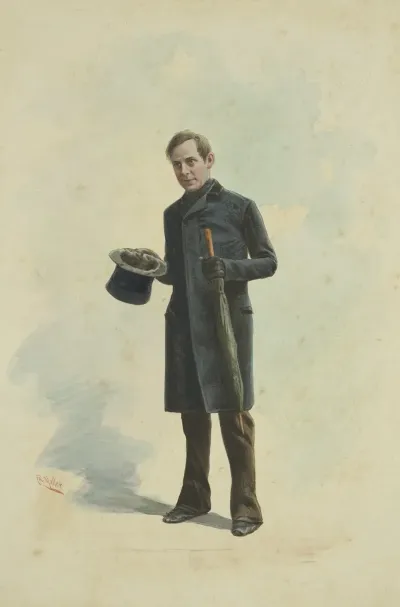 Sol Smith Russell As Noah Vale In The Play A Poor Relation