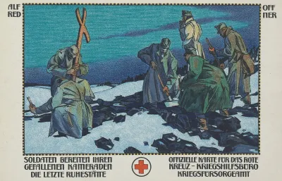 Soldaten Bereiten Ihren Gefallenen Kameraden Die Letzte Ruhestatte