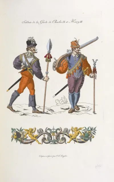 Soldats De La Garde De Charles Ix Et Henry Iii