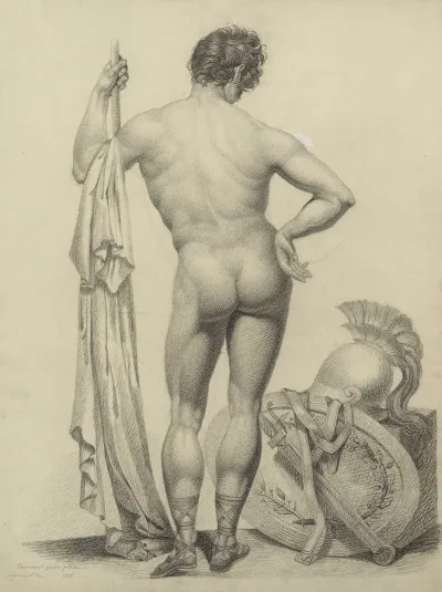 Soldier At Rest Seen From Behind 2