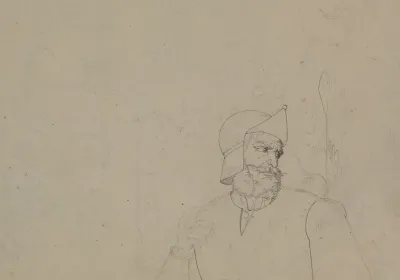 Soldier In A Landscape Verso