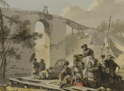 Soldiers And Their Women In An Encampment 2