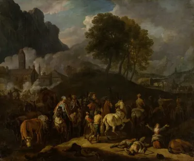 Soldiers Depart After Plundering