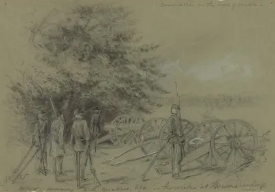 Soldiers Dummies And Quakers Left In The Works At Harrisons Landing