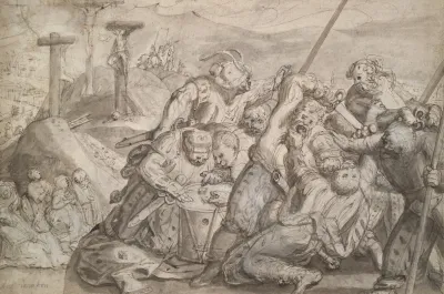 Soldiers Gambling For The Robe Of Christ
