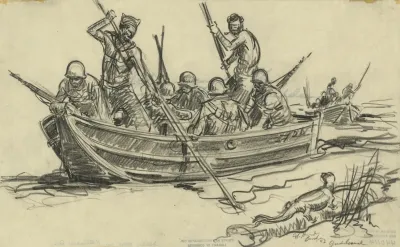 Soldiers Going Up The Matanakau River