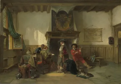 Soldiers In A Guardsroom