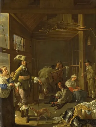 Soldiers In A Stable