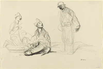 Soldiers Preparing A Meal