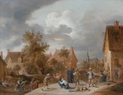 Soldiers Sacking A Village